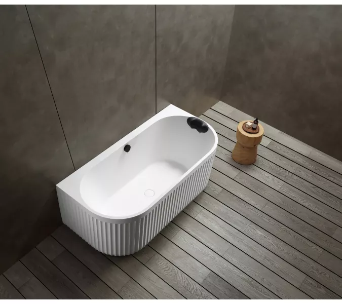 Ванна из искусственного камня ABBER Leipzig 170х80 белая матовая, Выбрать цвет: Белая, изображение 8