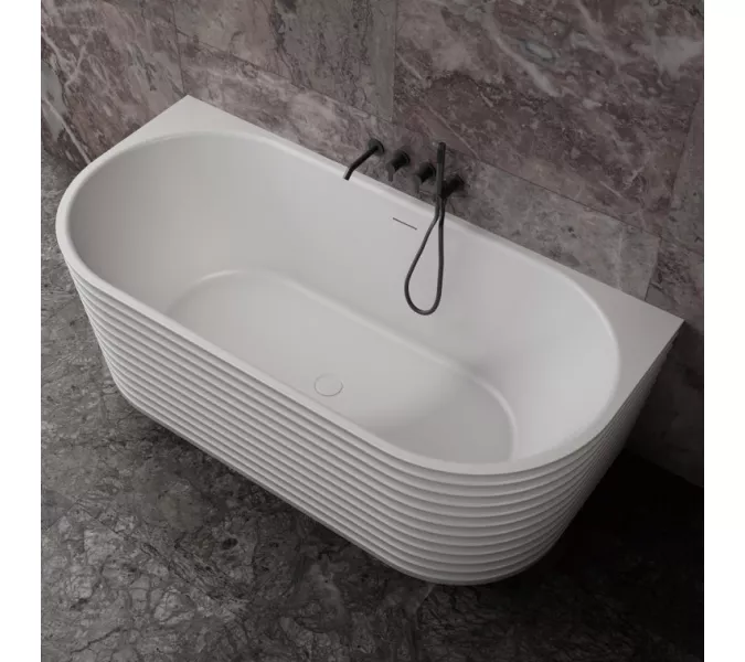 Ванна из искусственного камня ABBER Stein AS9652  170х80 белая матовая, изображение 7