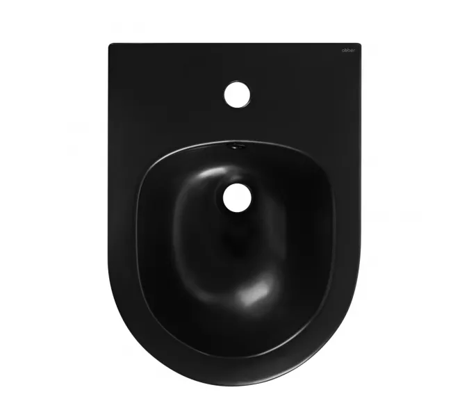 Биде ABBER Bequem AC1150MB подвесное черное матовое, Выбрать цвет: Черный матовый, изображение 6
