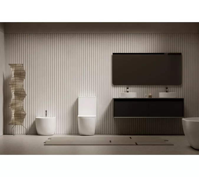 Биде ABBER Bequem AC1152 приставное белое, изображение 3