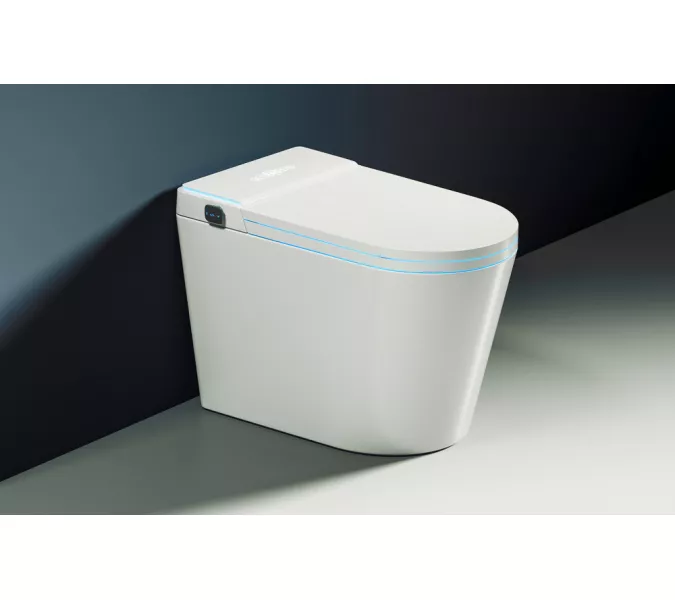 Электронный унитаз-биде ABBER Bequem AC1117S приставной белый, изображение 4