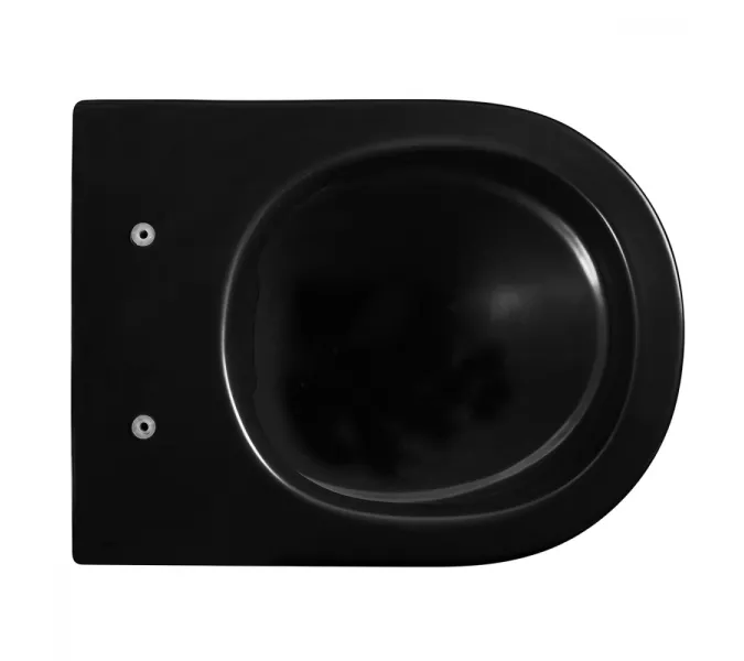 Комплект подвесной унитаз ABBER Bequem AC1100MB черный матовый с инсталляцией AC0105 и кнопкой AC0120MB черная матовая, Выбрать цвет: Чёрный, Внешний вид: квадратная кнопка, изображение 5