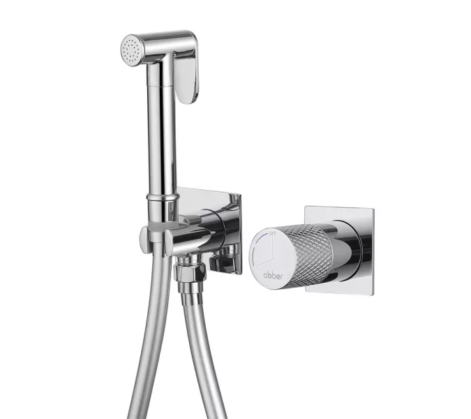 Смеситель ABBER Rund AF8725 с гигиеническим душем, хром, Выбрать цвет: Хром