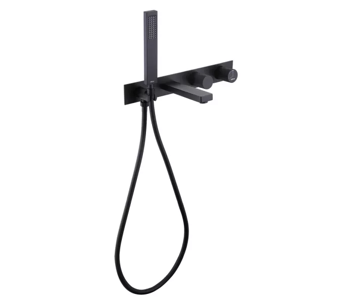 Смеситель ABBER Rund AF8730B для ванны скрытого монтажа, черный матовый, Выбрать цвет: Чёрный, изображение 2