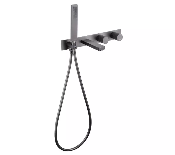 Смеситель ABBER Rund AF8730NG для ванны скрытого монтажа, никель, Выбрать цвет: Никель, изображение 2