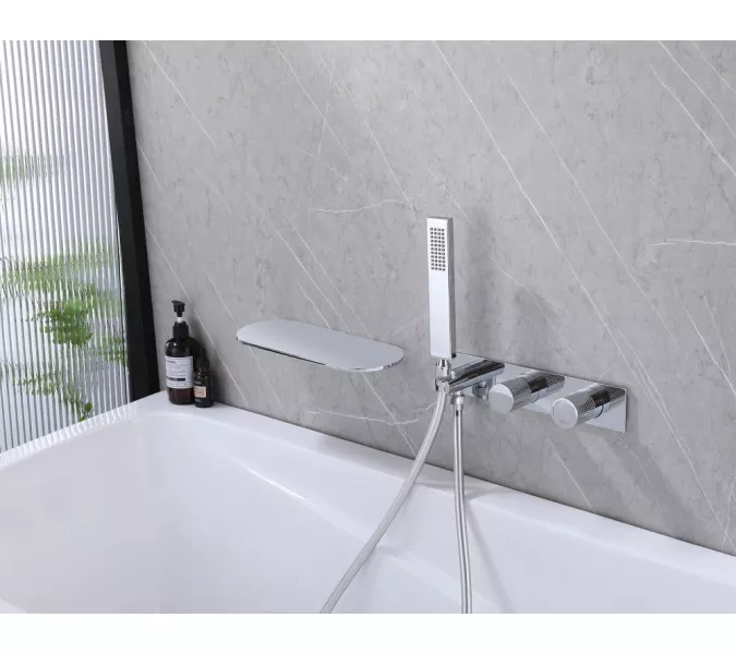 Смеситель ABBER Rund AF8731 для ванны скрытого монтажа, хром, Выбрать цвет: Хром, изображение 3