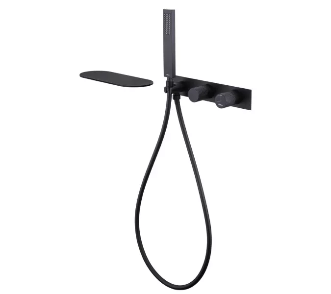 Смеситель ABBER Rund AF8731B для ванны скрытого монтажа, черный матовый, Выбрать цвет: Чёрный, изображение 2