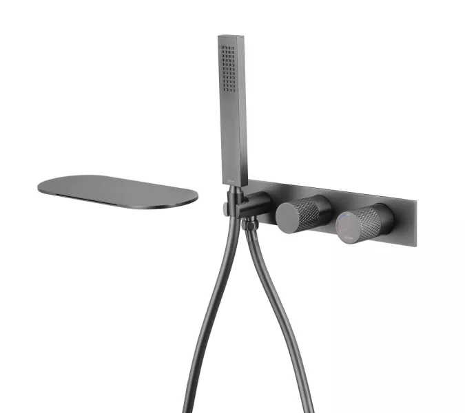 Смеситель ABBER Rund AF8731NG для ванны скрытого монтажа, никель, Выбрать цвет: Никель