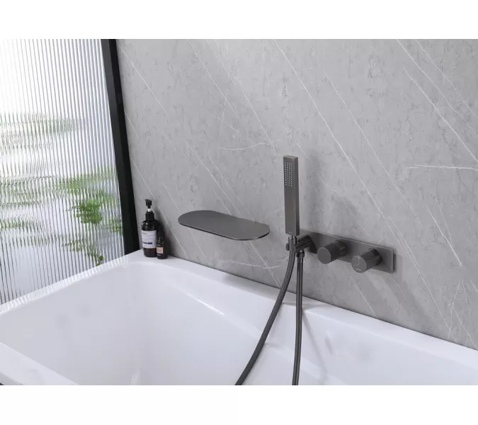 Смеситель ABBER Rund AF8731NG для ванны скрытого монтажа, никель, Выбрать цвет: Никель, изображение 3