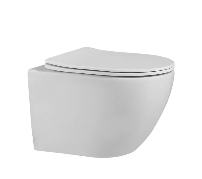 Унитаз ABBER Bequem AC1100MW подвесной белый матовый, безободковый, Выбрать цвет: Белый матовый