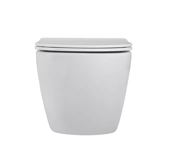 Унитаз ABBER Bequem AC1100MW подвесной белый матовый, безободковый, Выбрать цвет: Белый матовый, изображение 6