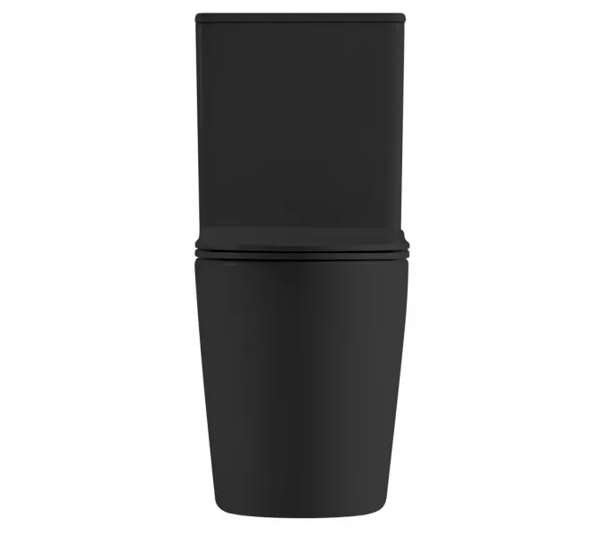 Унитаз ABBER Bequem AC1112TMB компакт черный матовый, безободковый, Выбрать цвет: Черный матовый, изображение 6