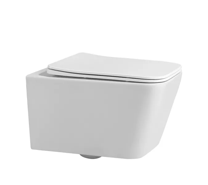 Унитаз ABBER Rechteck AC1201MW подвесной белый матовый, безободковый, Выбрать цвет: Белый матовый