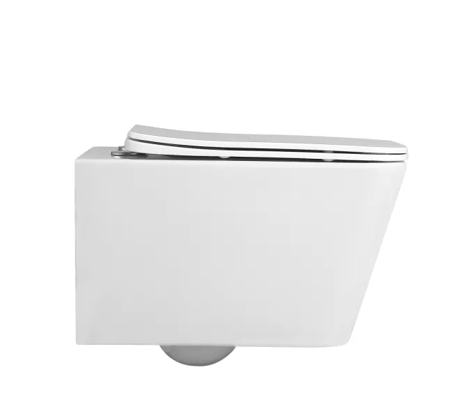 Унитаз ABBER Rechteck AC1201MW подвесной белый матовый, безободковый, Выбрать цвет: Белый матовый, изображение 6