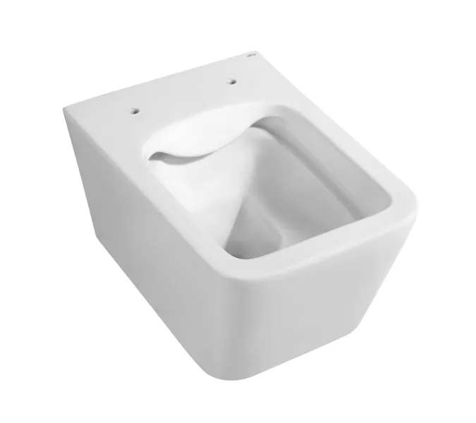 Унитаз ABBER Rechteck AC1201MW подвесной белый матовый, безободковый, Выбрать цвет: Белый матовый, изображение 7