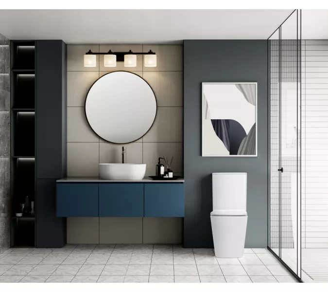 Унитаз ABBER Rechteck AC1210TMW компакт белый матовый, безободковый, смыв торнадо, Выбрать цвет: Белый матовый, изображение 2