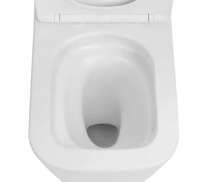 Унитаз ABBER Rechteck AC1210TMW компакт белый матовый, безободковый, смыв торнадо, Выбрать цвет: Белый матовый, изображение 8