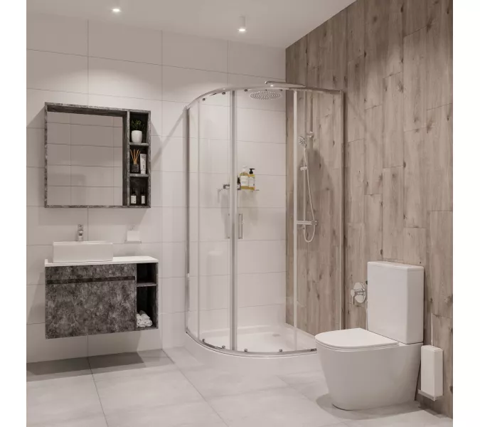 Душ. ограждение NOVA NG-6607-08 четверть круга,без поддона  100х100