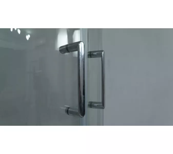 Душевое ограждение TIMO ALTTI четверть круга прозрачное стекло без поддона, Цвет стекла: прозрачное, Выбрать размер: 90х90, изображение 4