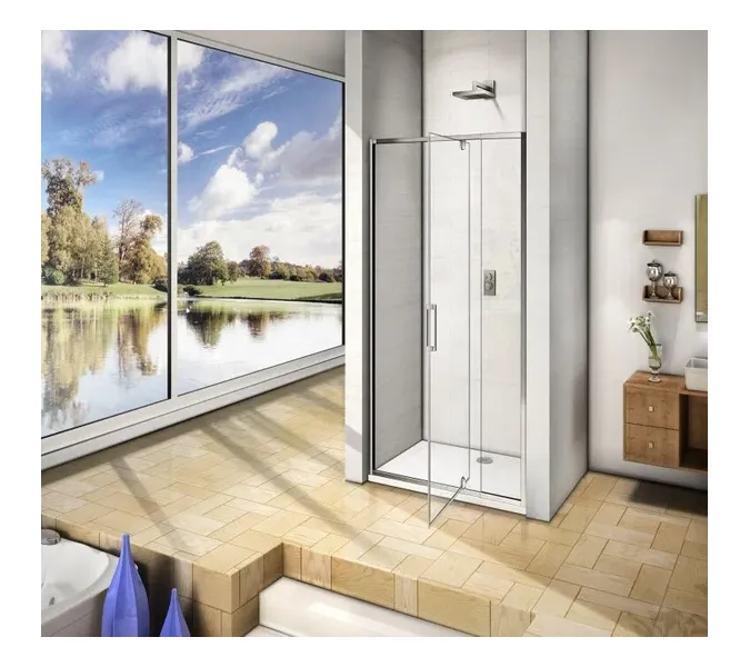 Душевая дверь распашная Good Door Orion WTW-PD, Выбрать размер: 120, Цвет стекла: прозрачное, изображение 2