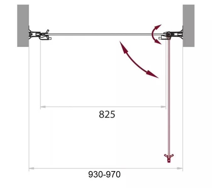 Душевая дверь в нишу BelBagno SELA-B-1-95-P-Cr, изображение 4