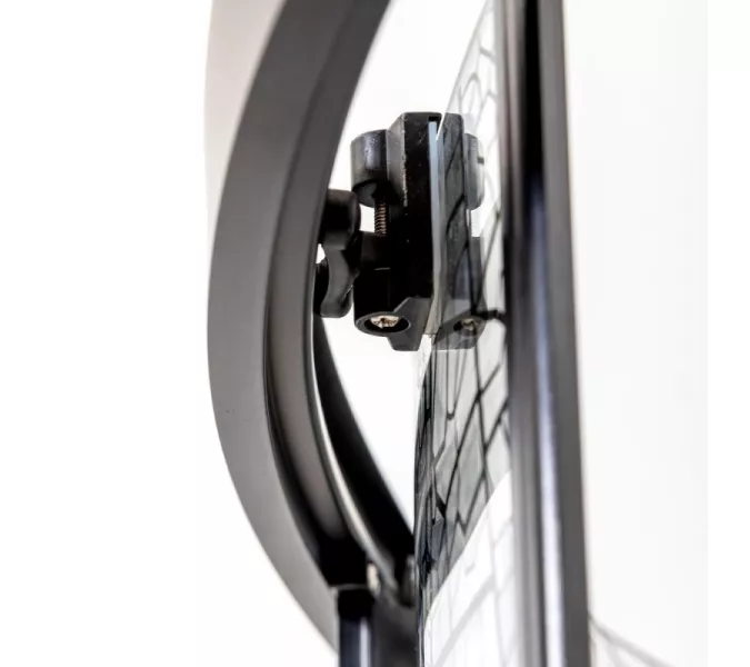 Душевое ограждение HB90 DTO четверть круга, Цвет стекла: с рисунком, Цвет профиля: Черный, Выбрать размер: 90х90, изображение 8