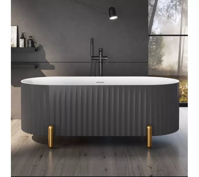 Акриловая ванна Black & White SB310 Grey, изображение 5