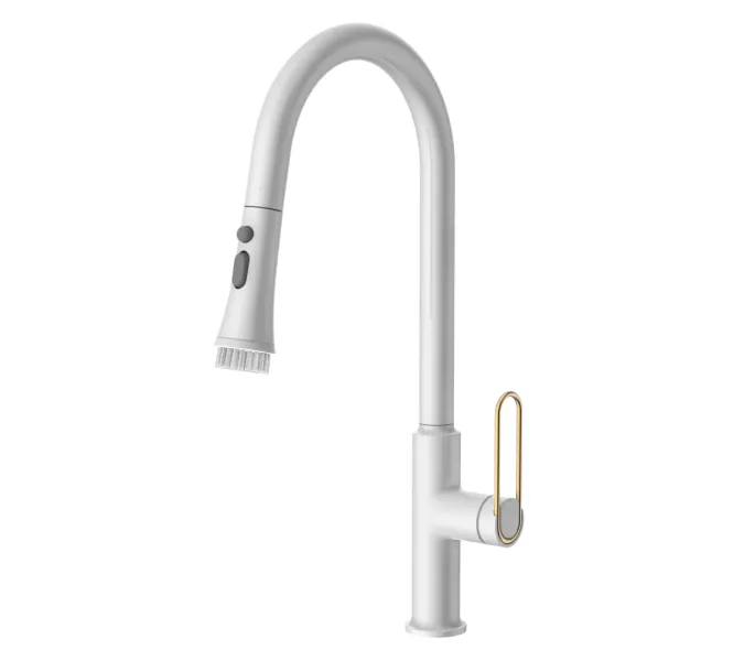 Смеситель для кухни ACWEN JL-12A111MW белый/золото, изображение 2