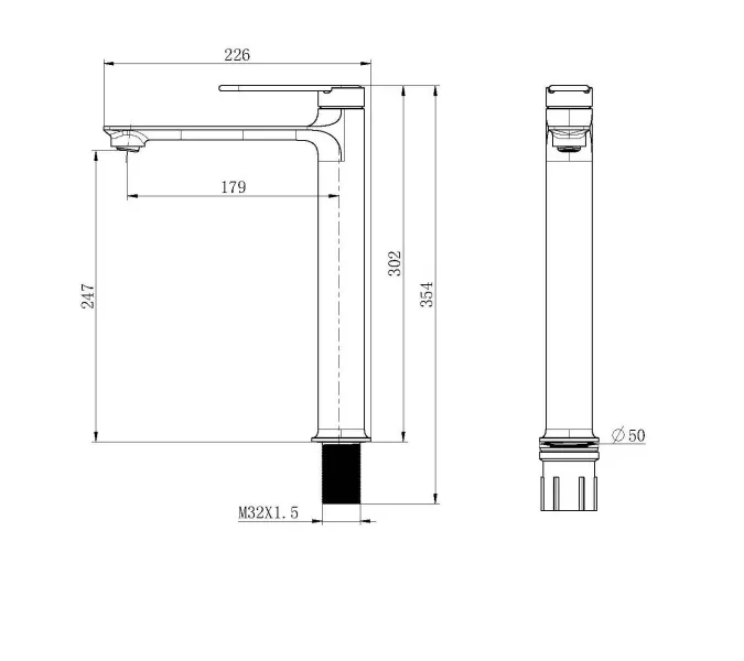 Смеситель для раковины ACWEN JL-11G111MW на столешницу белый, изображение 4