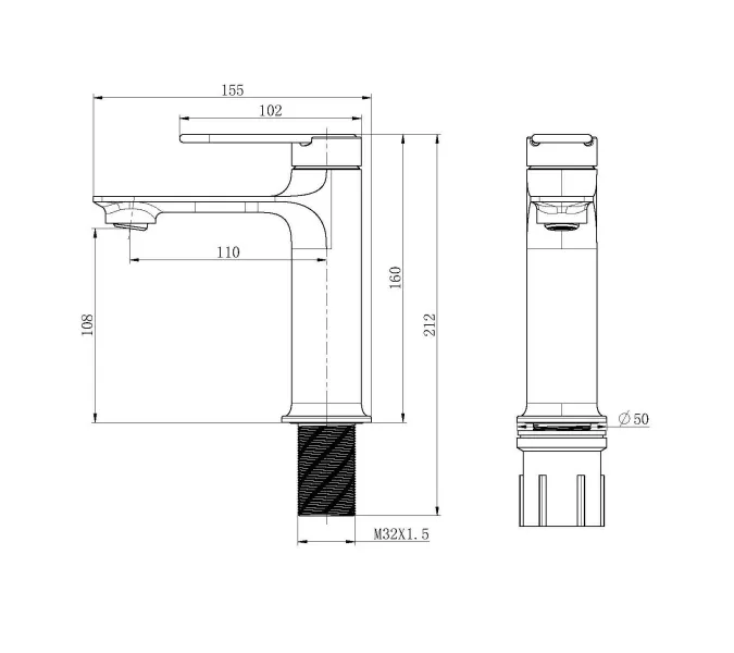 Смеситель для раковины ACWEN JL-11111MW белый/золото, Выбрать цвет: Белый, изображение 10