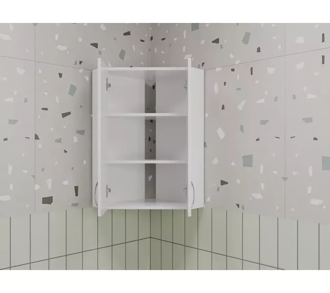 Подвесной шкаф Style Line 450/800 угловой (стекло), изображение 2