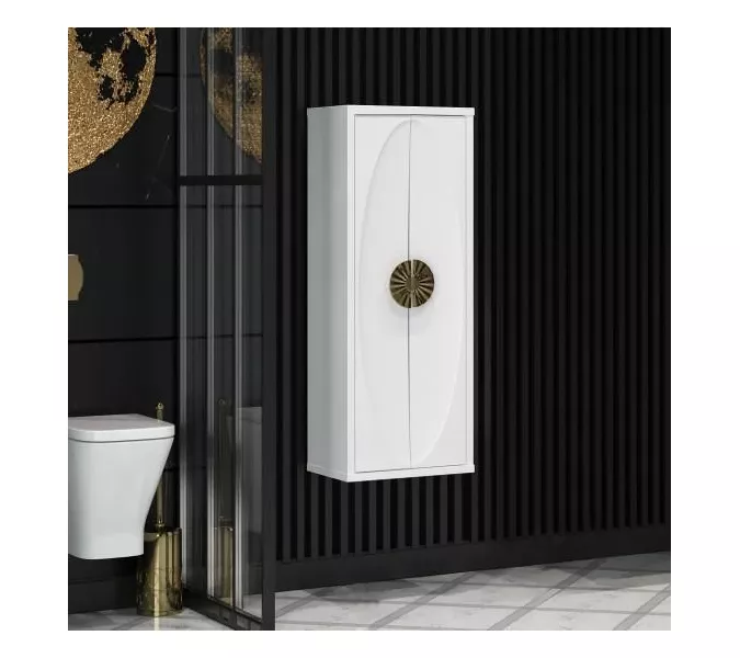 Пенал OPADIRIS  Ибица 2-створчатый Белый/Золото, Выбрать цвет: Белый/золото