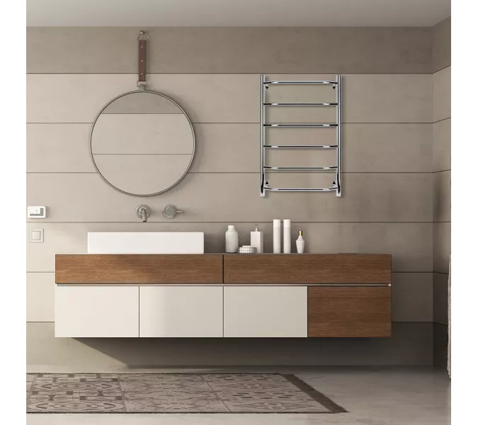 Полотенцесушитель Secado Агата 1  водяной, хром, Выбрать размер: 40х60, изображение 4