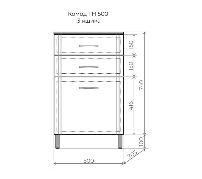 Комод Style Line ТН 500 (3 ящ.), изображение 5