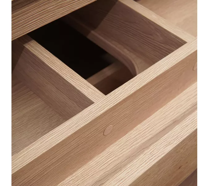 Тумба подвесная  ACWEN ДЖУНИ 90 дуб гладстоун песочный с раковиной Флай, изображение 9