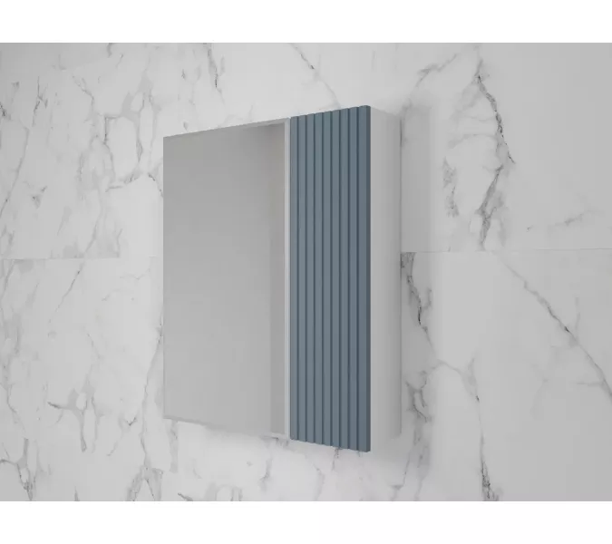 Зеркальный шкаф «Стокгольм»  графит софт, Выбрать цвет: Графит, Выбрать размер: 60