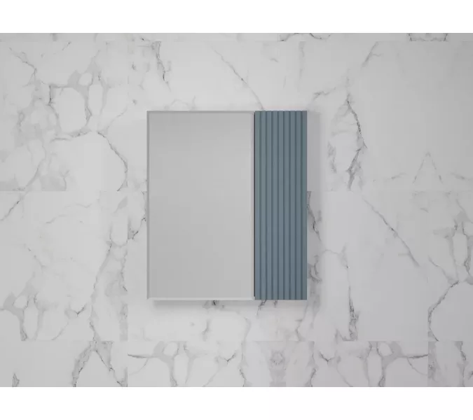 Зеркальный шкаф «Стокгольм»  графит софт, Выбрать цвет: Графит, Выбрать размер: 60, изображение 3