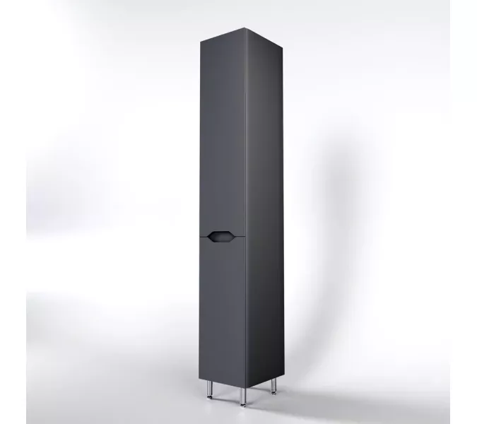 Колонна универсальная "Марелла" с корзиной, Люкс антискрейтч серый, PLUS, Выбрать цвет: Серый, Выбрать размер: 30, Ориентация: правая