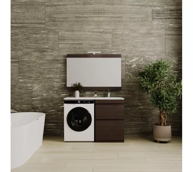 Тумба напольная Style Line с раковиной  Даллас  венге левая/правая 120