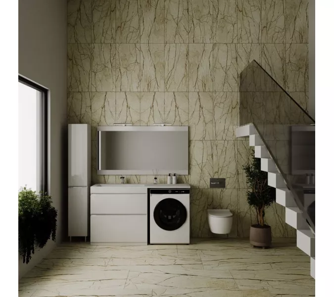 Тумба напольная 2 ящика Style Line с раковиной  Даллас левая/правая, Выбрать размер: 150