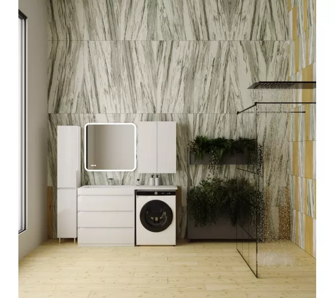 Тумба напольная 3 ящика с раковиной Style Line  Даллас  левая/правая, Выбрать размер: 150