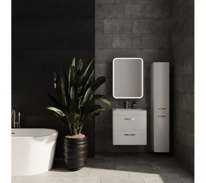 Тумба подвесная с раковиной Style Line Каре, Выбрать размер: 60, изображение 10