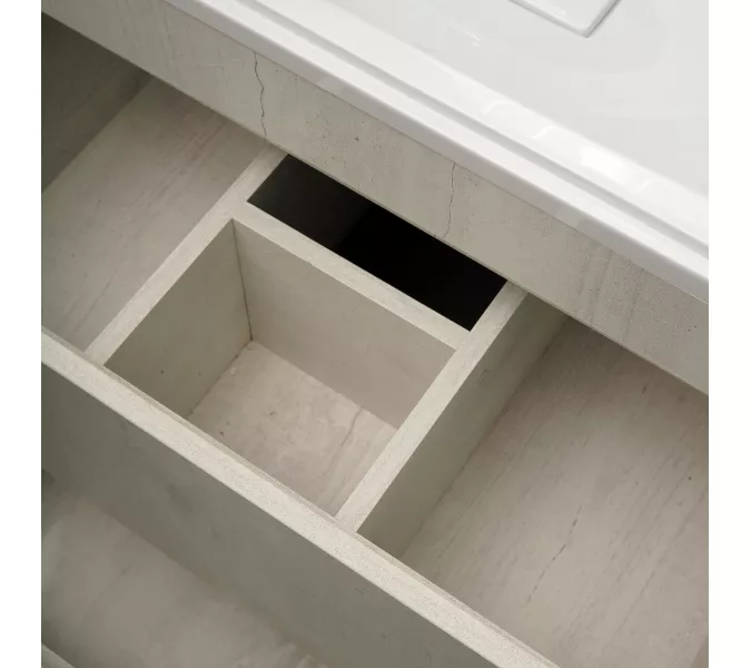 Тумба подвесная  ACWEN ДОРО 70  бетон пайн с раковиной, изображение 8