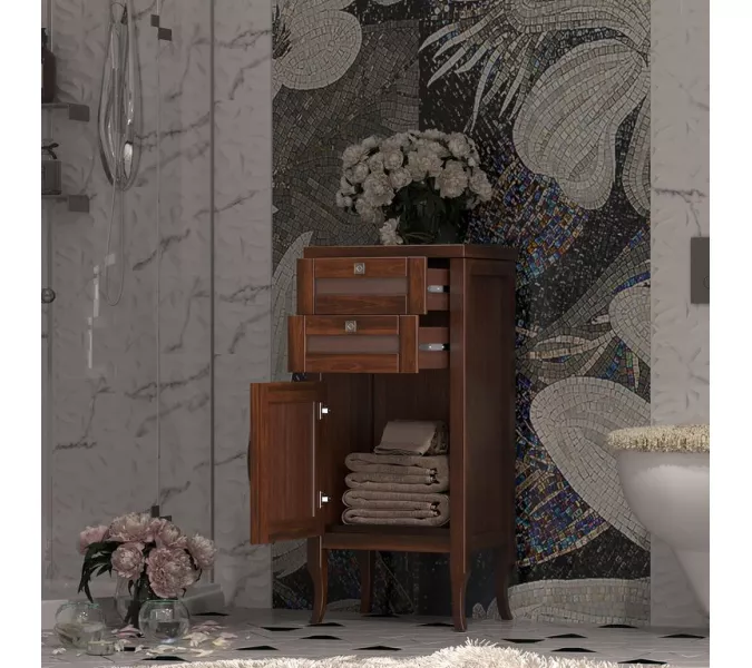 Комод левый OPADIRIS Мираж  светлый орех, Ориентация: Левая, Выбрать цвет: Светлый орех, изображение 3