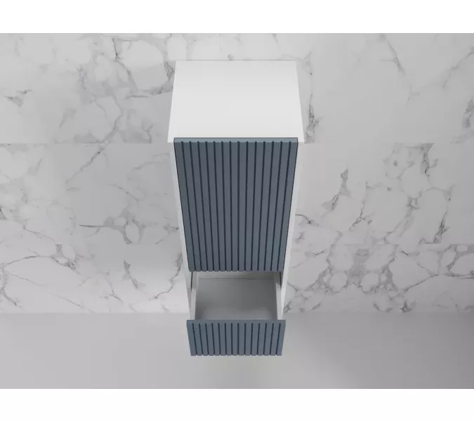 Пенал «Стокгольм» 360 см подвесной 2 ящика графит софт, Выбрать цвет: Графит, изображение 3