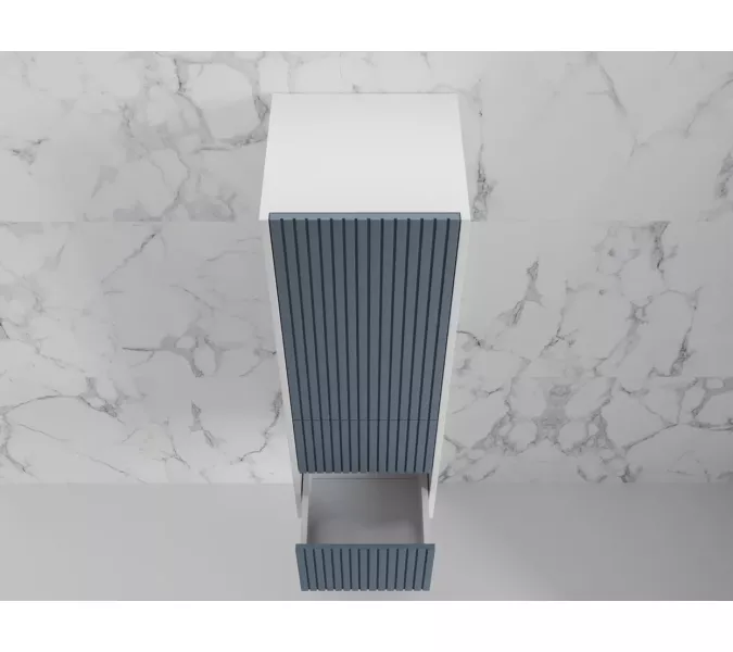 Пенал «Стокгольм» 360 см подвесной 2 ящика графит софт, Выбрать цвет: Графит, изображение 4