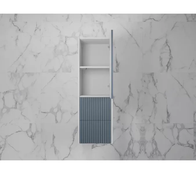 Пенал «Стокгольм» 360 см подвесной 2 ящика графит софт, Выбрать цвет: Графит, изображение 5