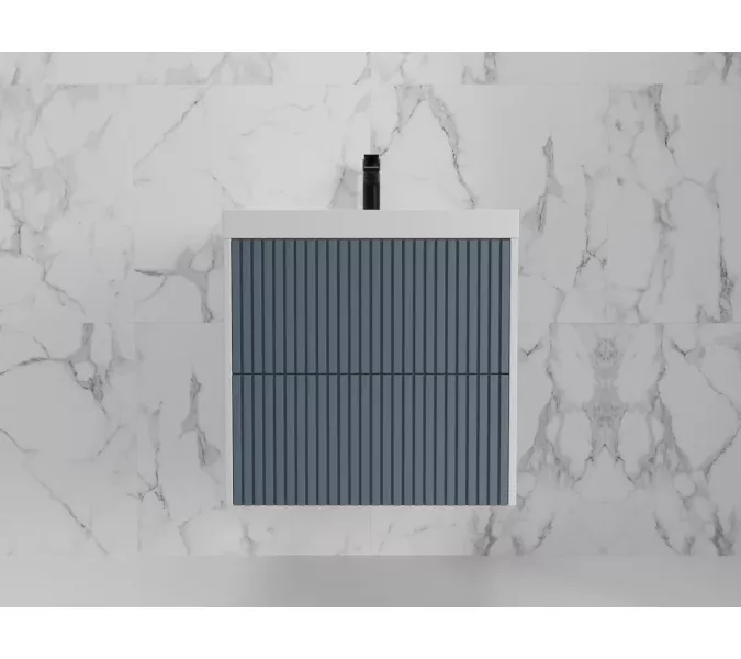 Тумба подвесная "Стокгольм "с раковиной Classic , (2 ящ.) графит софт, PUSH, Выбрать цвет: Графит, Выбрать размер: 60, изображение 2