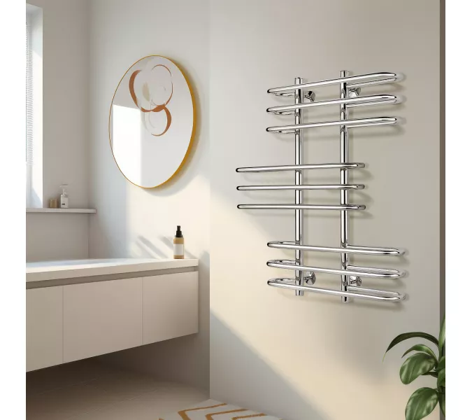 Полотенцесушитель Secado Венеция 6  водяной, хром, Выбрать размер: 70х60, изображение 3