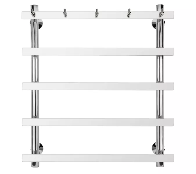 Полотенцесушитель Secado Понтида 1 К с крючками , водяной, хром, Выбрать размер: 50х60